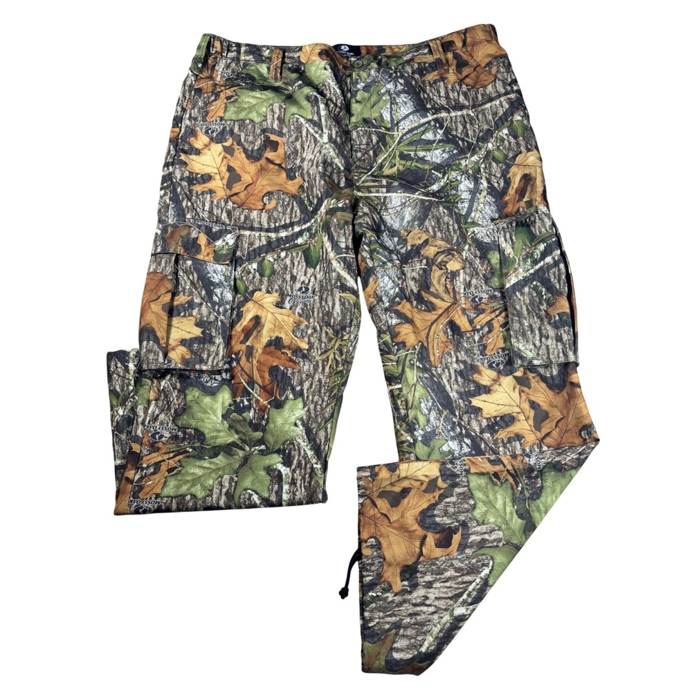 Mossy Oak Obsession Camo Cargo Hunting Pants Mens XXL 44-46 Green Brown 5452